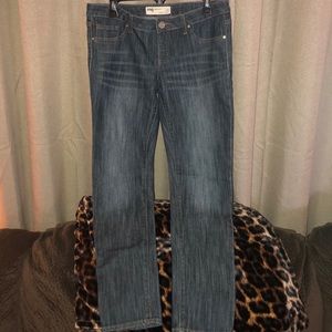 Dark wash denim jeans